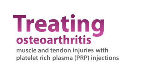 Platelet-rich plasma (PRP) injections can be used to treat a whole host of joint disorders