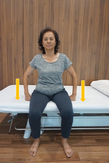 Bed press to assist with standing up
