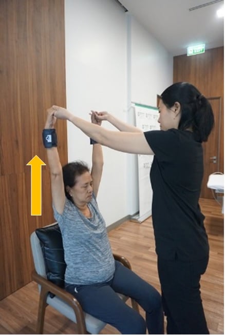 Arm lift with sandbag