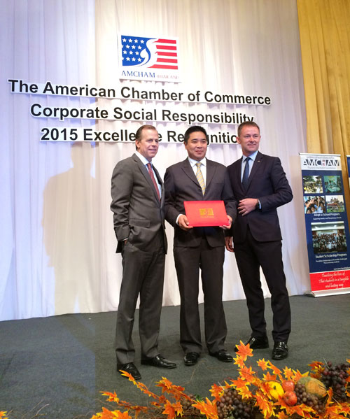 AMCHAM’s CSR Excellence Award 2015 in Bangkok