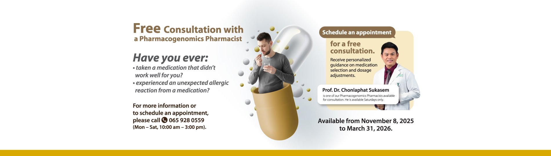 Free Consultation with a Pharmacogenetics Specialist Free Consultation with a Pharmacogenetics Specialist