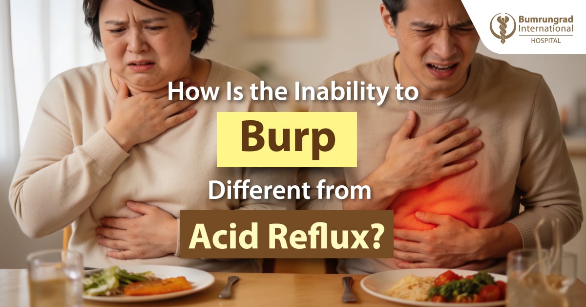 How Is the Inability to Burp Different from Acid Reflux?