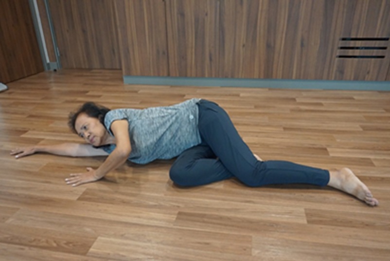Getting up from the floor after a fall
