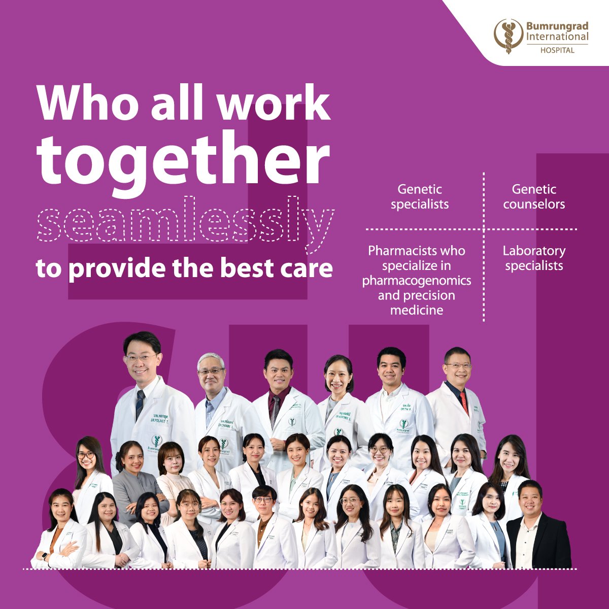 DOCTOR AND MULTIDISCIPLINARY TEAM SPECIALIZING IN GENOMIC MEDCINE