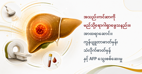 အသည်းကင်ဆာကို မည်သို့ရောဂါရှာဖွေသနည်း။ အာထရာဆောင်း၊ ကွန်ပျူတာဓာတ်မှန်၊ သံလိုက်ဓာတ်မှန် နှင့် AFP သွေးစစ်မှုတို့ကို နားလည်သဘောပေါက်ခြင်း