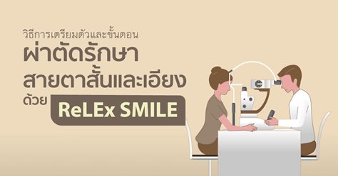 การเตรียมตัวและขั้นตอนผ่าตัดรักษาสายตาสั้นและเอียงด้วยReLEx SMILE 