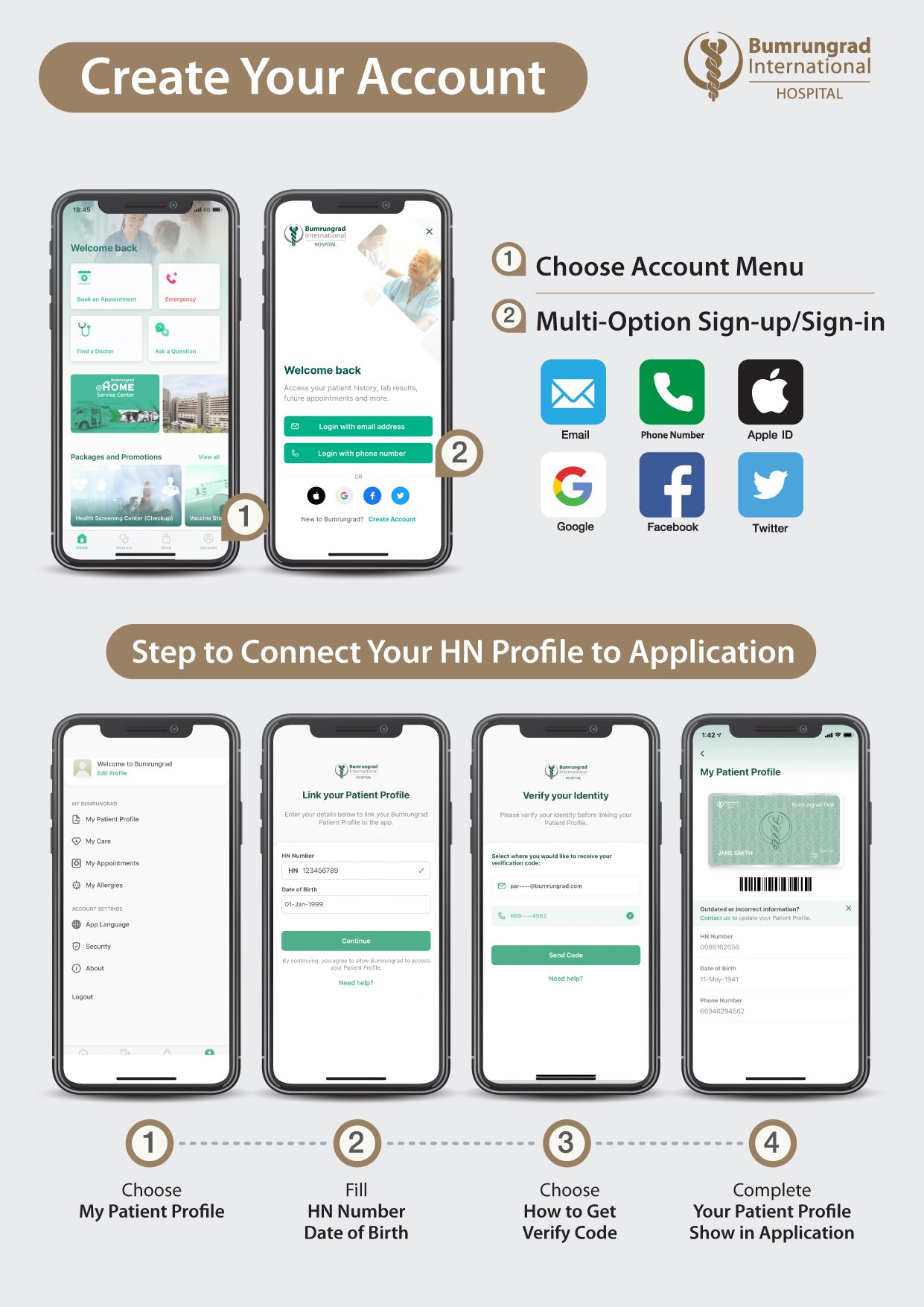 HOW TO CONNECT YOUR PROFILE TO APPLICATION