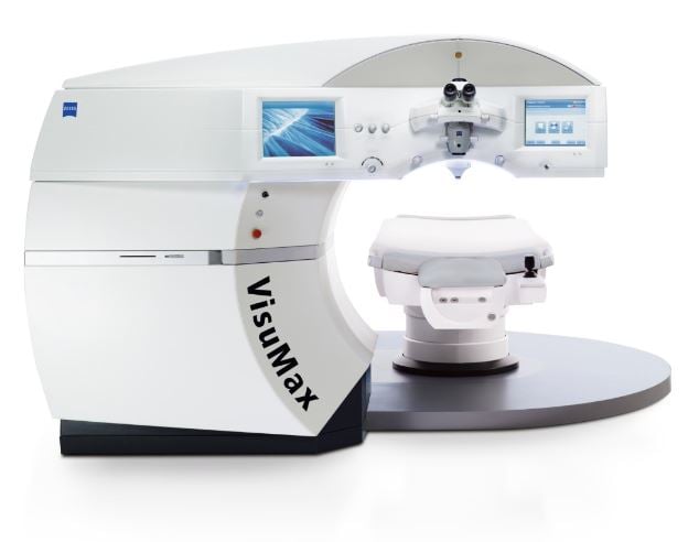 การตัดฝากระจกตาแบบไม่ใช้ใบมีดด้วยเครื่อง Visumax femtosecond laser