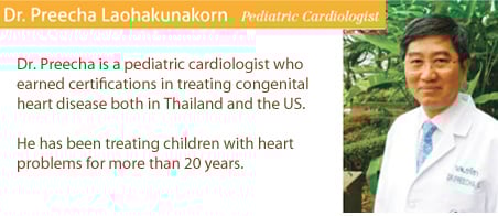 Dr. Preecha Laohakunakorn Pediatric cardiology heart center bangkok hospital thailand